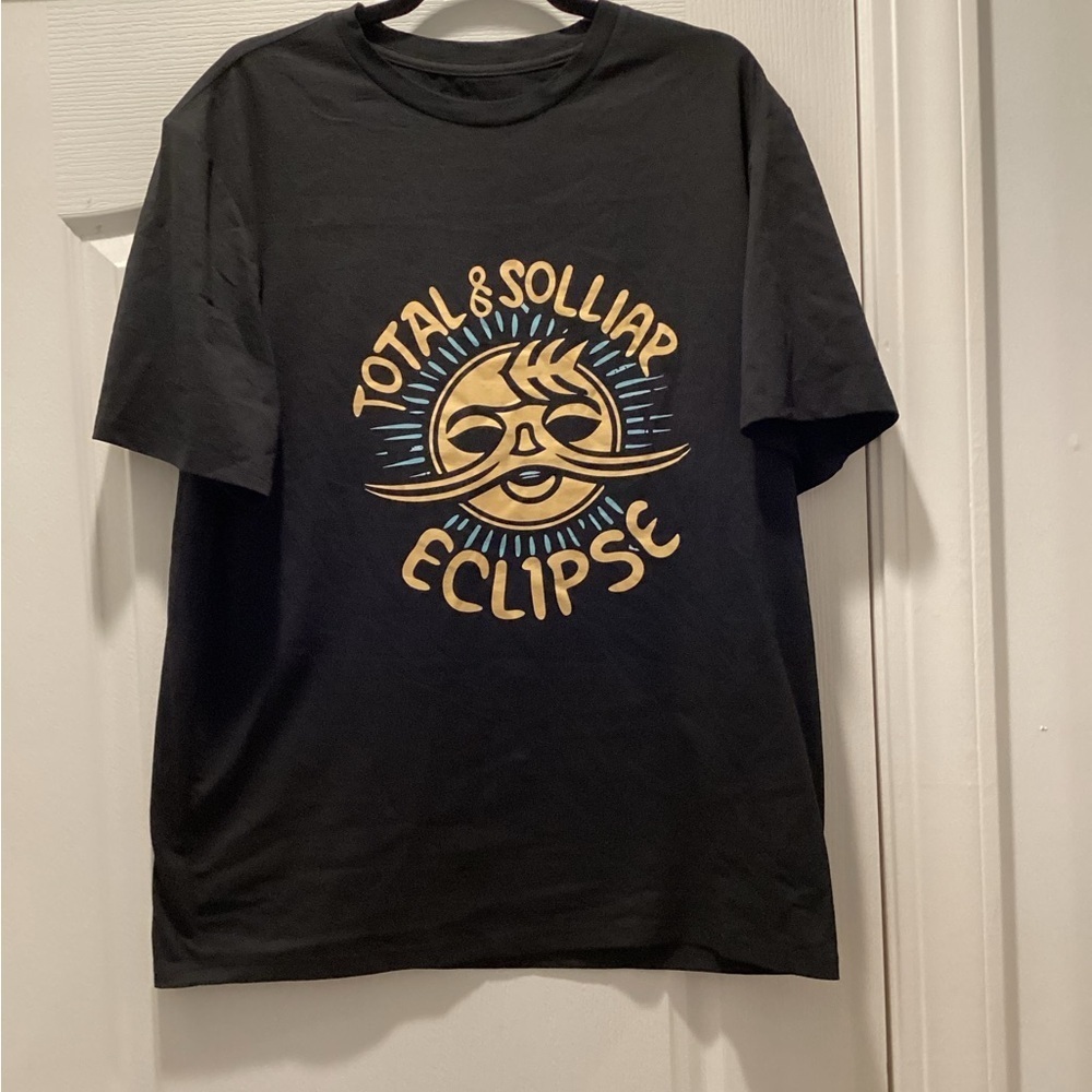 Black Graphic Tee - Total & Sollar Eclipse